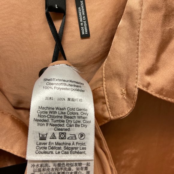 DKNY Blouse , New ,Size Large , color cooper /peach - Picture 7 of 7